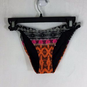 Athleta Swim Bottom Belize EBB Orange Black White